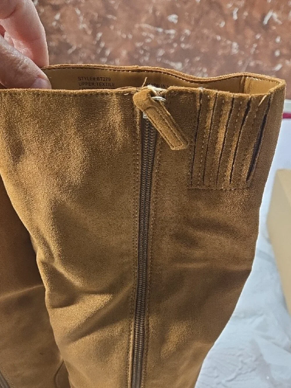 NIB-J. Crew Warm Brandy Suede Knee High Block Heel Boots